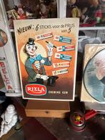 Een reclame op carton van Rizla chewing gum., Verzamelen, Ophalen of Verzenden, Zo goed als nieuw