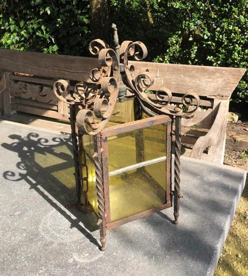 Brocante lantaarn, Antiek en Kunst, Curiosa en Brocante, Ophalen of Verzenden