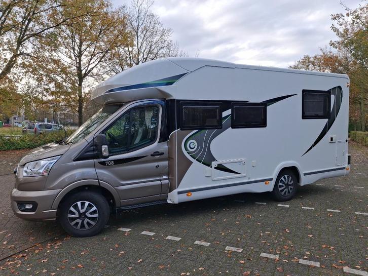 mobilhome chausson anniversary 708 Ford 170 automatic, Caravans en Kamperen, Mobilhomes, Particulier, tot en met 4, Half-integraal