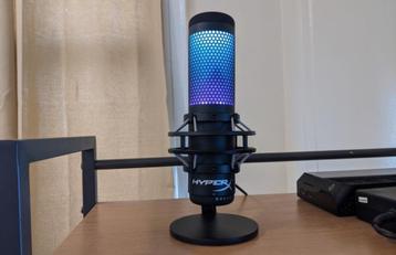 Microphone HyperX QuadCast S, Enlèvement ou Envoi, Comme neuf, Micro studio