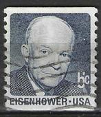 USA 1970 - Yvert 897a - Dwight David Eisenhower (ST), Postzegels en Munten, Postzegels | Amerika, Verzenden, Gestempeld