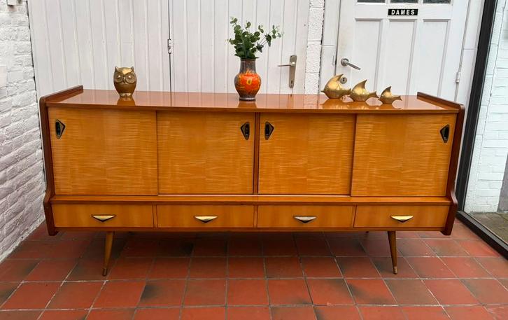 Vintage Scandinavisch dressoir/dressoir, Huis en Inrichting, Kasten | Dressoirs, Gebruikt, Ophalen