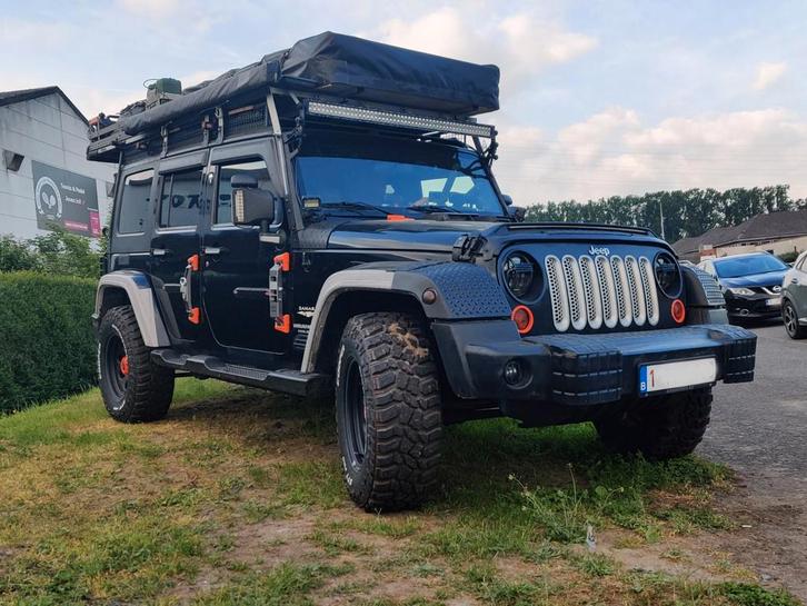 Jeep JK Wrangler Sahara année 2008. Vente intégrale bivouac., Autos, Jeep, Particulier, Wrangler, Système de navigation, 5 portes