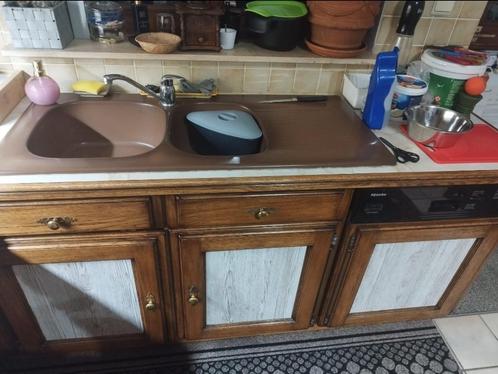 keuken rustiek, Huis en Inrichting, Keuken | Complete keukens, Gebruikt, Overige typen, Bruin, Overige materialen, Ophalen of Verzenden