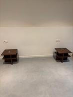 Set nachtkastjes notenhout, Huis en Inrichting, Ophalen, Minder dan 45 cm, Nieuw, Minder dan 55 cm