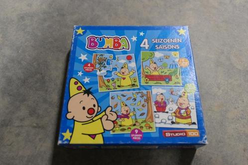 Bumba puzzel seizoenen + boek met vissen, Kinderen en Baby's, Speelgoed | Kinderpuzzels, Gebruikt, 2 tot 4 jaar, Minder dan 10 stukjes