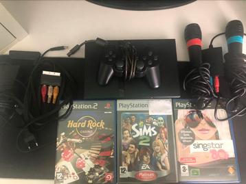 PS2 console avec 3 jeux beschikbaar voor biedingen