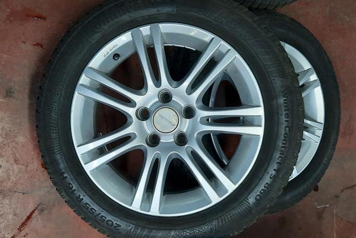 Opel Astra H set Irmsher wielen met winterbanden, Auto-onderdelen, Banden en Velgen, Band(en), Winterbanden, Gebruikt, Ophalen