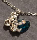 Hanger Koala met hart, in strass, of sleutelhanger, NIEUW, Handtassen en Accessoires, Kettingen, Ophalen of Verzenden, Nieuw, Blauw