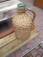 Vintage rieten fles( old lady Jeanne), Ophalen of Verzenden