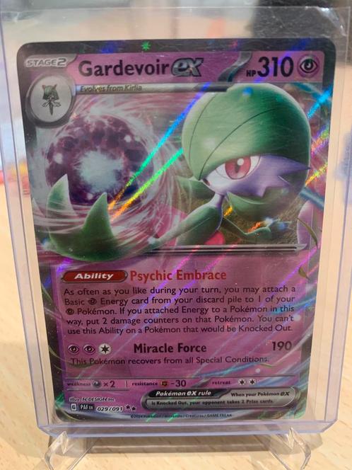 Pokemon gardevoir ex paldean fates, Hobby en Vrije tijd, Verzamelkaartspellen | Pokémon, Zo goed als nieuw, Ophalen of Verzenden