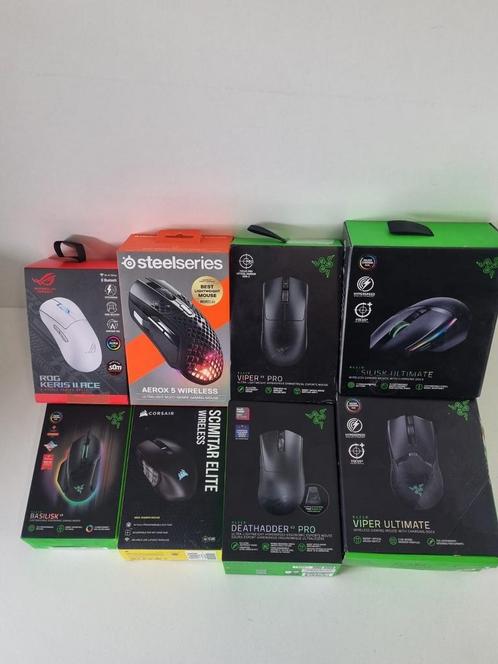 Gaming Muizen-Razer-Steelseries-Asus-Corsair- Splinternieuw!, Computers en Software, Muizen, Zo goed als nieuw, Ophalen of Verzenden