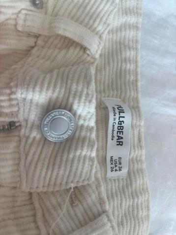 Witte broek, Taille 36 (S), Comme neuf, Pull & Bear, Blanc