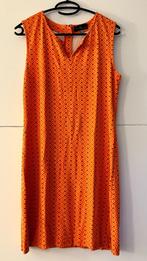 Vila Joy oranje mouwloos kleed met sixties print, Maat 42/44 (L), Oranje, Ophalen of Verzenden, Zo goed als nieuw