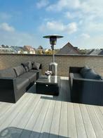 Loungeset + terrasverwarmer, Tuin en Terras, Terrasverwarmers, Ophalen, Gebruikt, Gas, Vloer