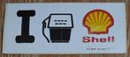 Vintage sticker Shell 1985 retro autocollant, Comme neuf, Voiture ou Moto, Enlèvement ou Envoi