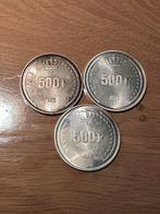 500 Frank 1990 Belgie 3 x, Verzenden, Zilver