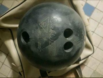 Dick Weber gesigneerde bowlingbal met vintage opbergtas beschikbaar voor biedingen
