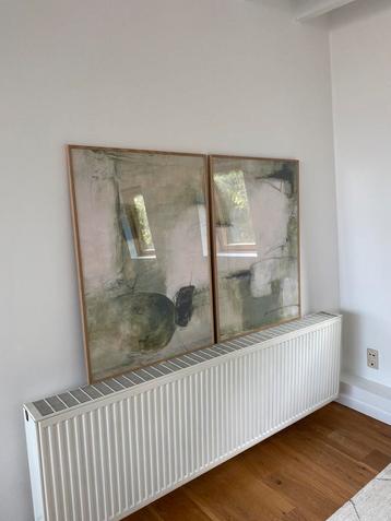 2x eiken kaders (70x100 cm), Enlèvement, Comme neuf