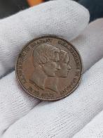 Munt 10 cent / België /1853 / Huwelijk Hertog + He.V/Brabant, Postzegels en Munten, Munten | België, Ophalen of Verzenden, Losse munt