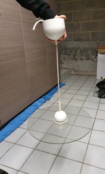 BELLE LAMPE SUSPENDUE EN VERRE MODERNE 20 EUROS, Enlèvement, Comme neuf