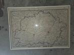 Landkaart carte du Brabant in kader, Ophalen, Gebruikt