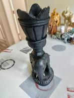 Uniek olifant beeldje met kandelaar, Enlèvement, Comme neuf, Animal