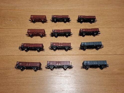 Roco 75945 - Set de 12 wagons tombereau, Hobby en Vrije tijd, Modeltreinen | H0, Zo goed als nieuw, Wagon, Roco, Ophalen