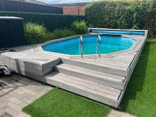 Zwembad incl. alle pompen en materiaal - zelf af te breken, Tuin en Terras, Zwembaden, Gebruikt, Inbouwzwembad, 120 cm of meer