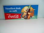 Emaille bord Coca Cola 1993, Verzamelen, Ophalen of Verzenden, Gebruikt, Reclamebord