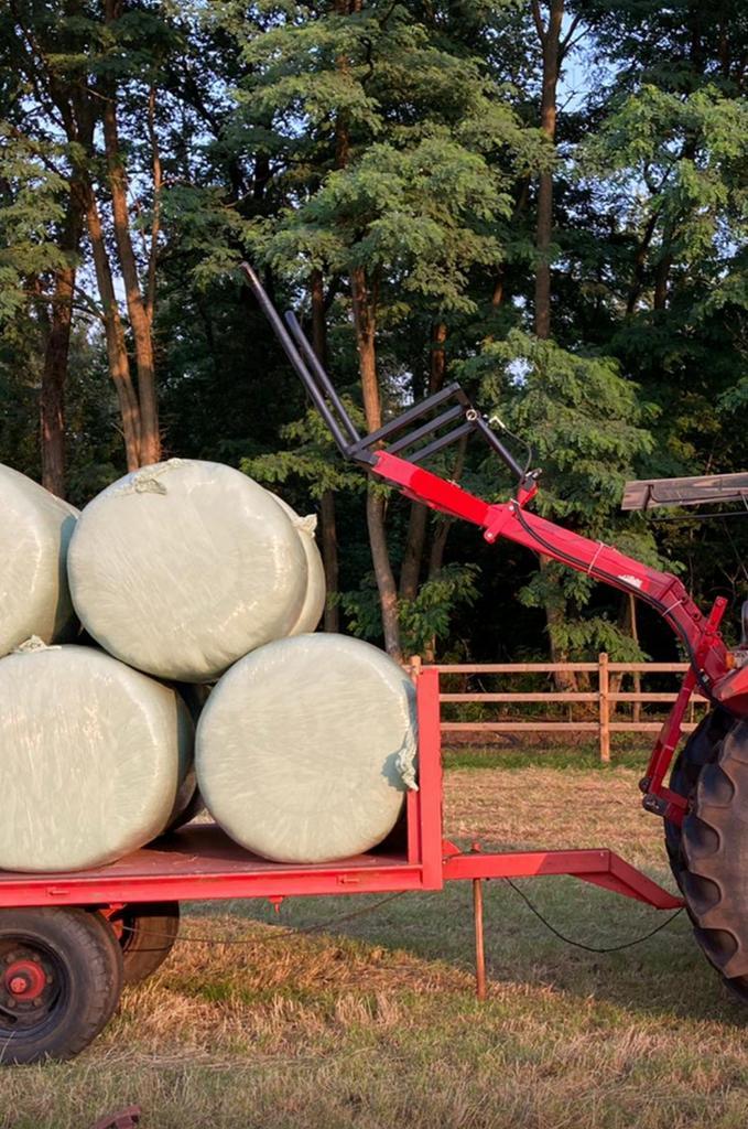 Wifo achterlader met piston om te kantelen/ balenklem, Zakelijke goederen, Landbouw | Werktuigen, Veehouderij, Weidebouw, Ophalen