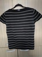 gestreept t-shirt HEMA mt L, Zwart, Maat 42/44 (L), Ophalen of Verzenden, Zo goed als nieuw
