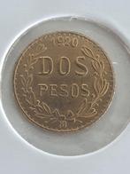 2 x 2 peso 1920 en 1945, Timbres & Monnaies, Monnaies | Amérique, Amérique centrale, Enlèvement ou Envoi, Monnaie en vrac, Or