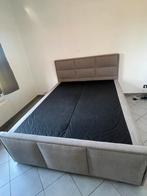 Boxspring - grijs, Ophalen, Gebruikt, Tweepersoons, 200 cm