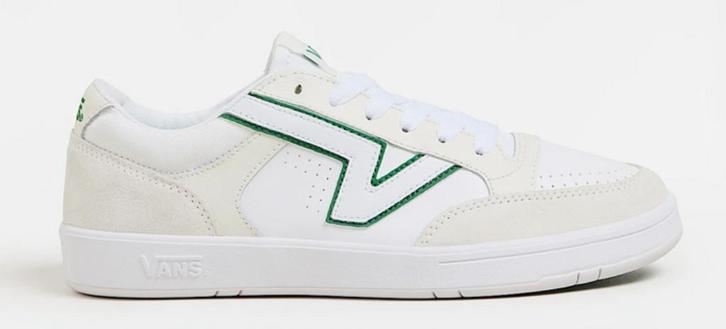 Vans Lowland ComfyCush – Heren – Maat 44 – Wit/Groen, Kleding | Heren, Schoenen, Zo goed als nieuw, Sneakers, Wit, Ophalen