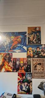 Lot de 5 affiches manga, Collections, Posters & Affiches, Comme neuf, Enlèvement ou Envoi