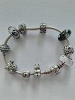 Pandora armband met bedels, Handtassen en Accessoires, Ophalen, Pandora, Zo goed als nieuw, 4 bedels of meer