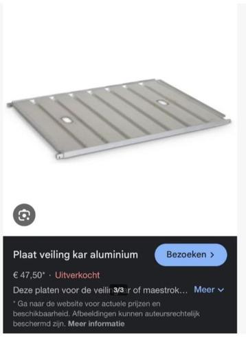 Aluminium plateaus voor Hollandse veiling kar 3 stuks beschikbaar voor biedingen