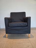 Moderne Ikea Karlstad fauteuil in antracietgrijs, Huis en Inrichting, Ophalen, 100 tot 125 cm, 75 tot 100 cm, Hout