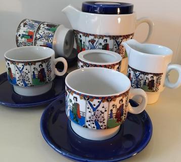 Weidmann Porzellan Geisha Theeservies made in Italy beschikbaar voor biedingen