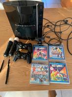 Playstation 3 + move, Games en Spelcomputers, Phat, Ophalen of Verzenden, Met 3 controllers of meer, Gebruikt