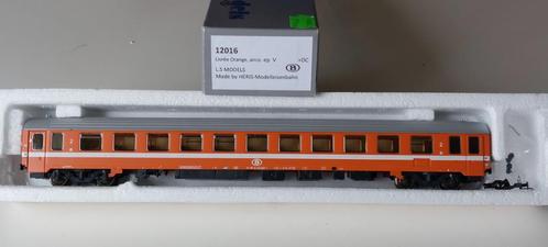 LS MODELS SNCB AUTO ORANJE*AIRCO*HO*DC N 12016 GELEVERD, Hobby en Vrije tijd, Modeltreinen | H0, Gebruikt, Treinset, Gelijkstroom