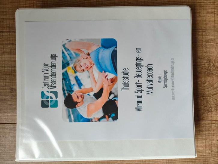 Thuisstudie

Allround Sport- Bewegings- en

Motivatiecoach, Boeken, Studieboeken en Cursussen, Zo goed als nieuw, Ophalen of Verzenden