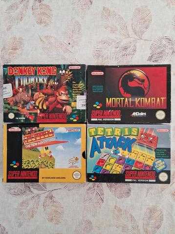 Verschillende Snes games te koop. beschikbaar voor biedingen