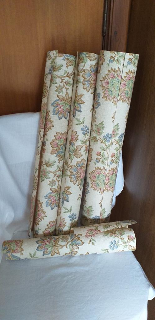 papier peint fleurs vintage, Antiquités & Art, Tapis & Textile, Enlèvement ou Envoi