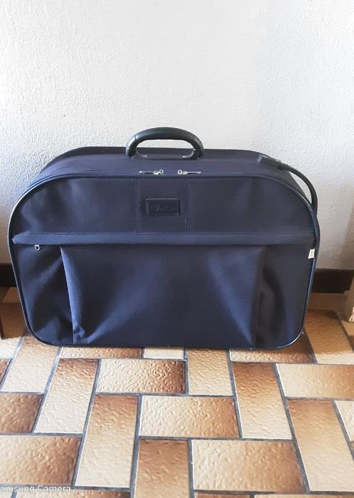 ② Valise tissu bleu avec défaut — Valises — 2ememain