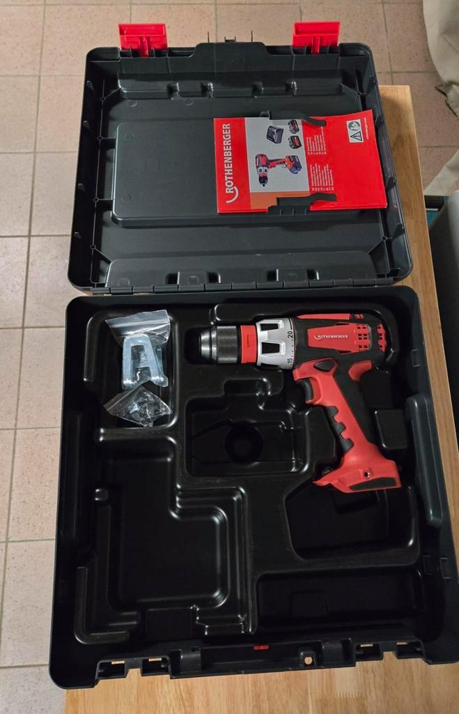 Nieuwe accu vijsmachine Rothenberger DD60, Doe-het-zelf en Bouw, Gereedschap | Boormachines, Nieuw, Boormachine, Ophalen of Verzenden