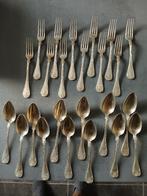 Verzilverde vorken en soeplepels, Huis en Inrichting, Ophalen, Gebruikt, Overige materialen, Los bestek