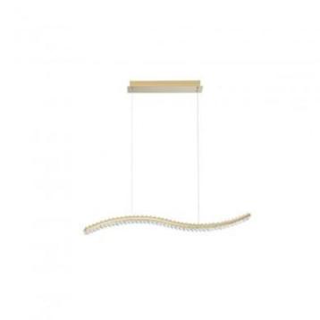 Nova Luce hanglamp, Aurelia-serie, goudkleurig metaal en kri beschikbaar voor biedingen