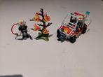 Playmobil brandweerbuggy en brandende boom, sets 5398 + 9093, Kinderen en Baby's, Speelgoed | Playmobil, Zo goed als nieuw, Ophalen